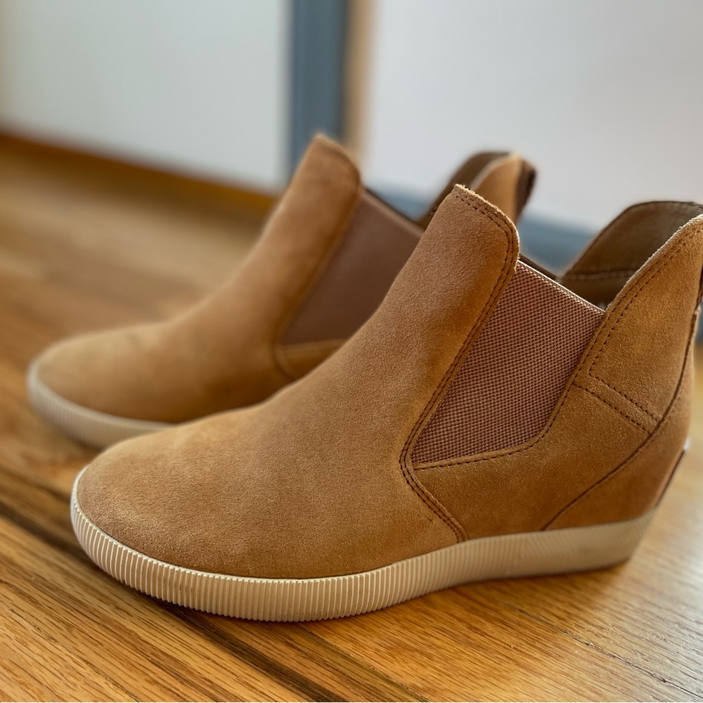 SOREL Out and About Wedge Slip-On Sneakers - Picture 1 of 4